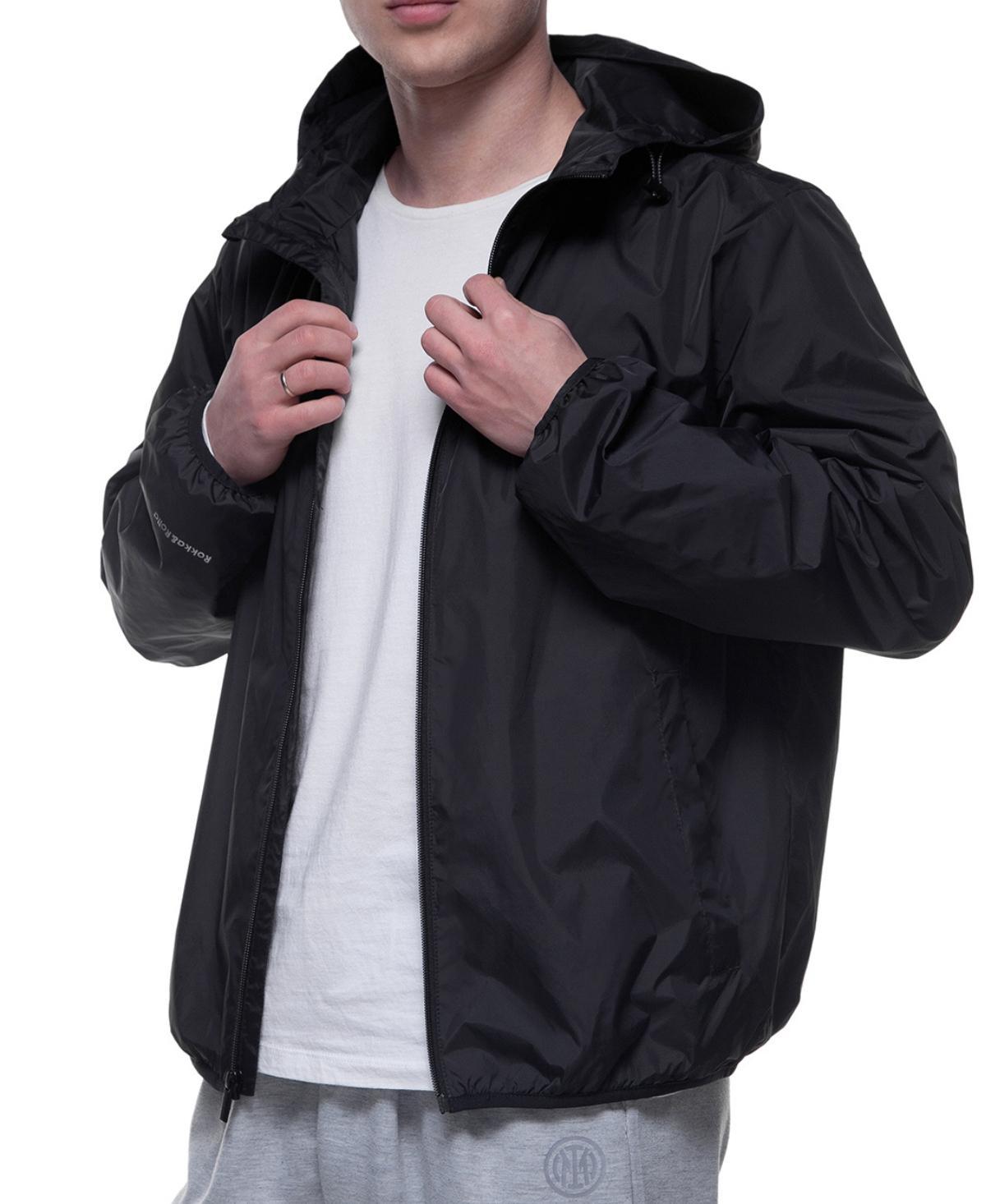 Mens Rokka&Rolla Packable Mesh Lined Windbreaker Product Image
