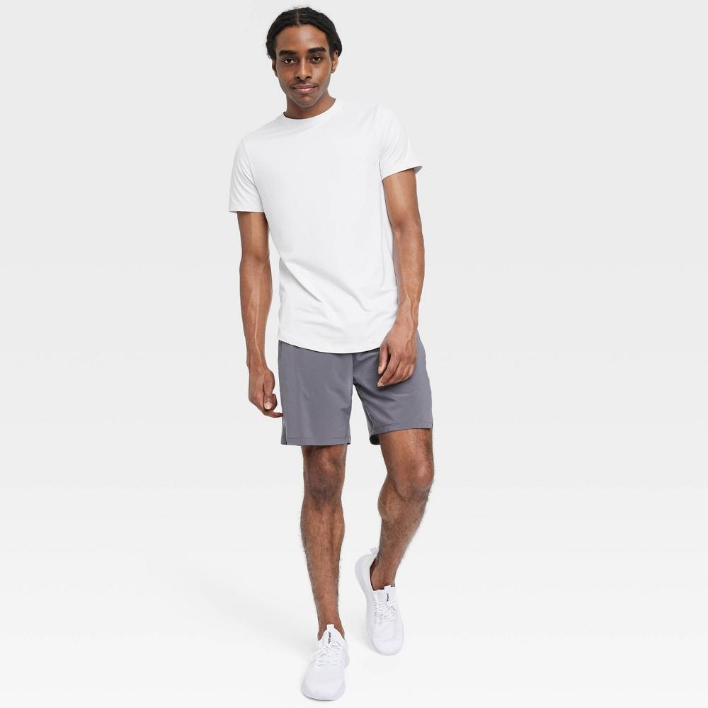 Mens Short Sleeve Soft Stretch T-Shirt - All In Motion White XL Product Image