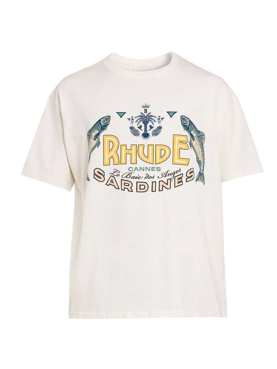 Mens Sardines Crewneck T-Shirt Product Image