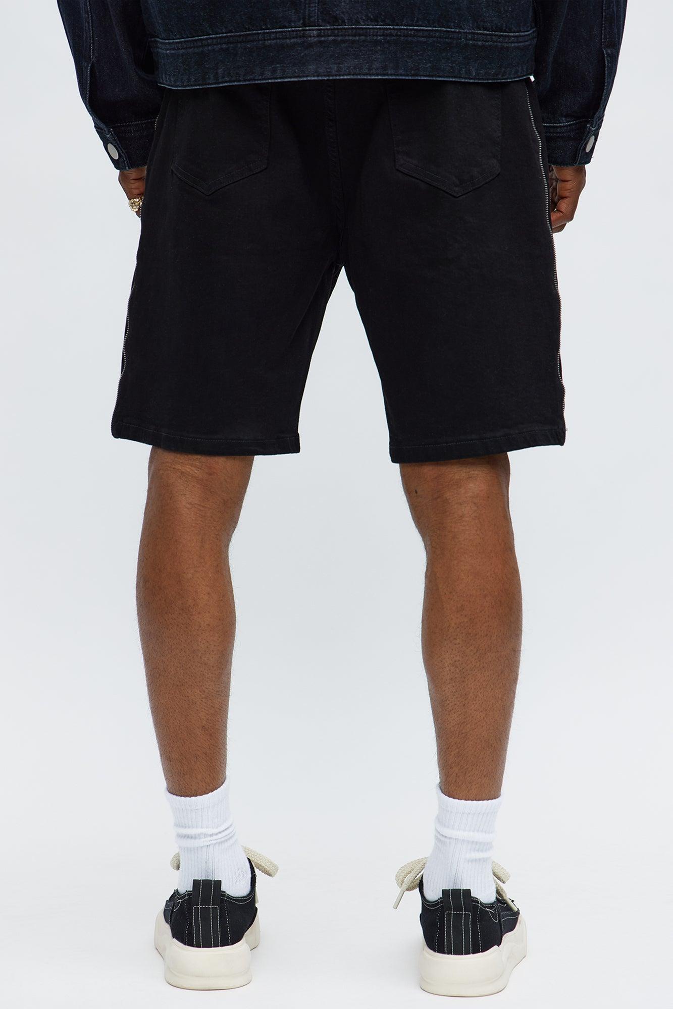 Relaxed Me Down Denim Shorts - Black Product Image