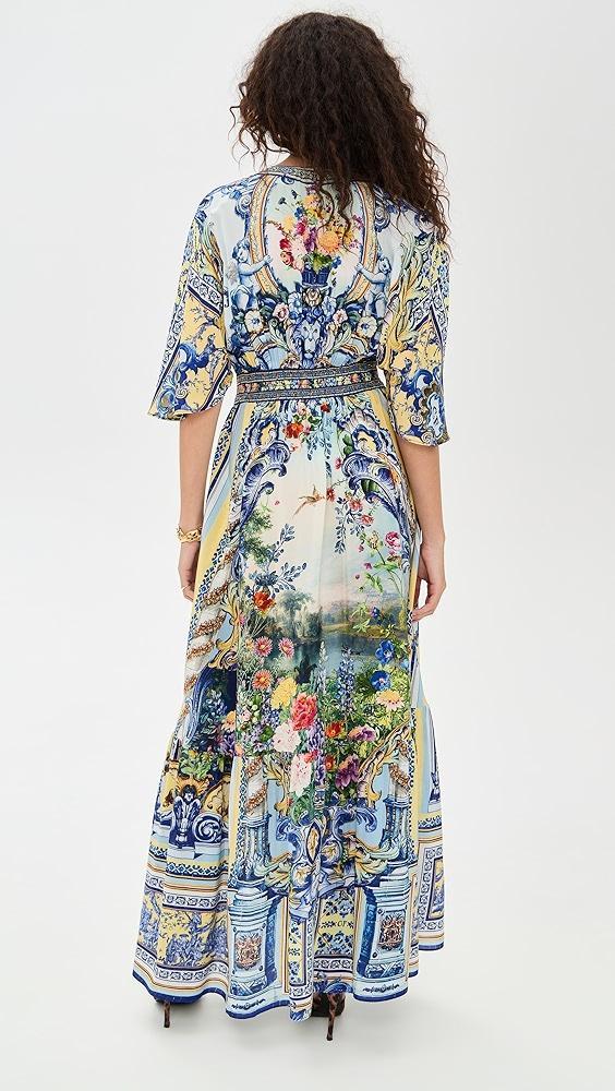 Camilla Waisted Dress with Hem Ruffle | Shopbop Product Image