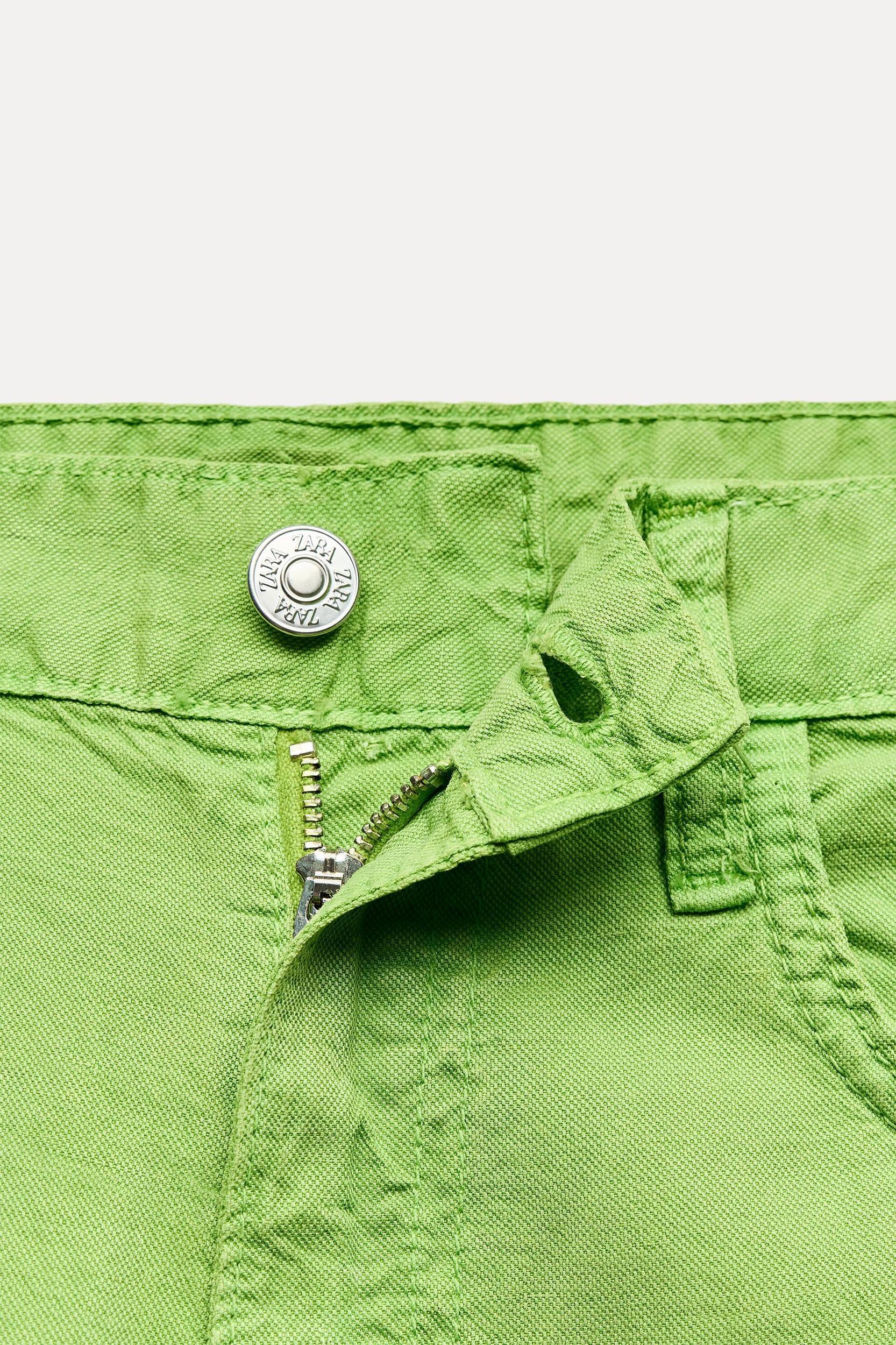 WIDE LEG MID RISE PANTS Product Image