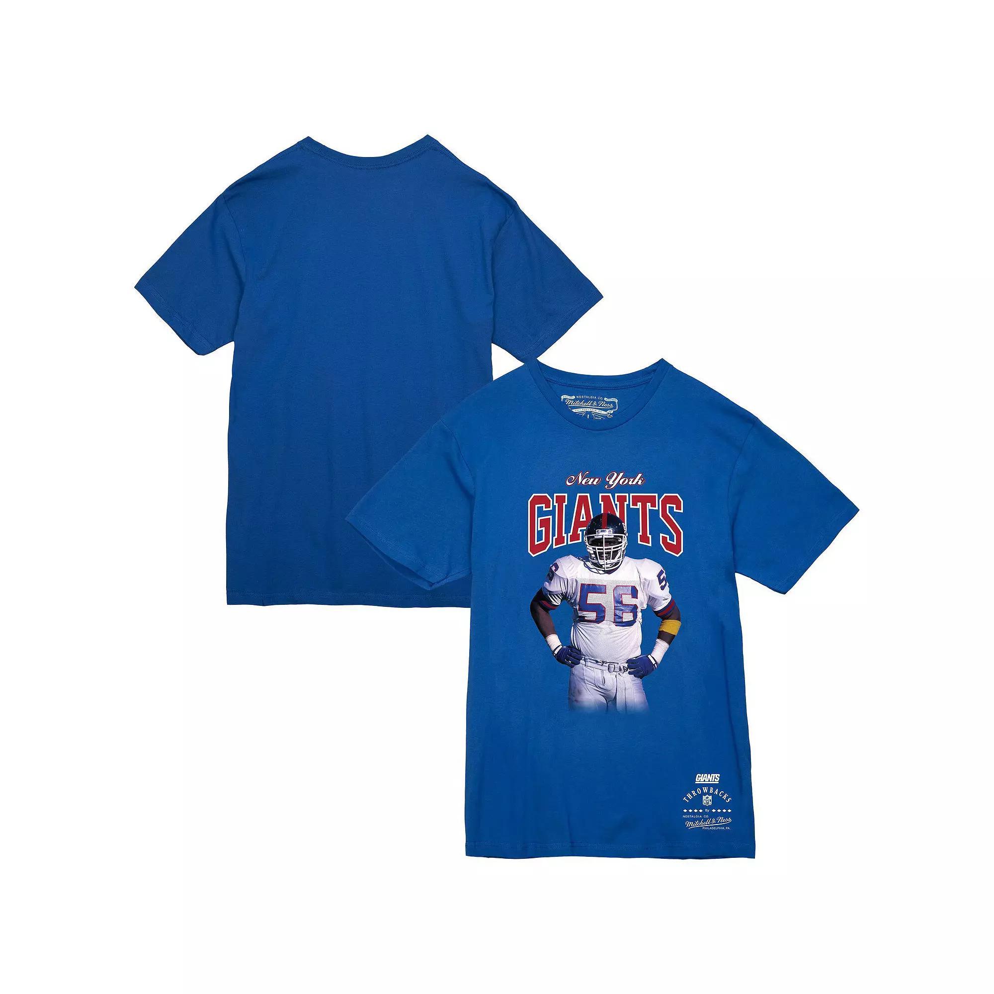 Men's Mitchell & Ness Lawrence Taylor Royal New York Giants Sideline Retired Player T-Shirt, Size: 2XL, Blue Product Image