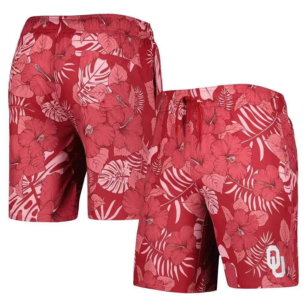 Men's Colosseum Crimson Oklahoma Sooners The Dude Swim Shorts, Size: Small, Red Product Image