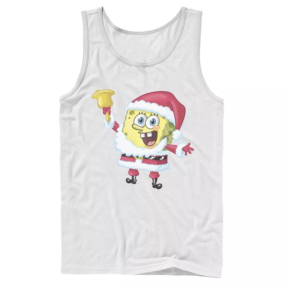 Men's Nickelodeon SpongeBob SquarePants Santa Claus Tank Top, Size: Large, Black Product Image