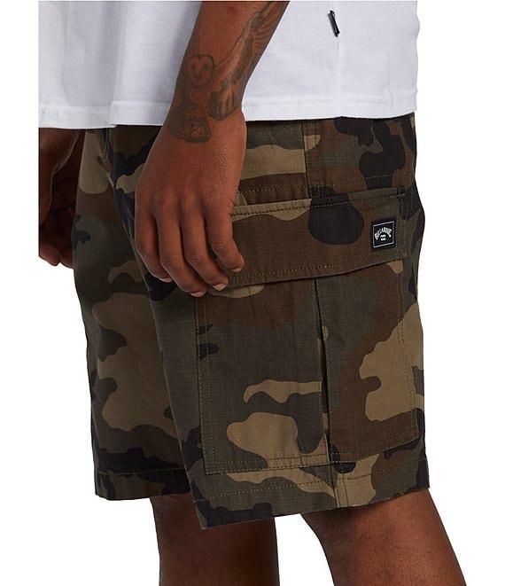 Billabong Combat Camouflage 9.5#double; Inseam Cargo Shorts Product Image