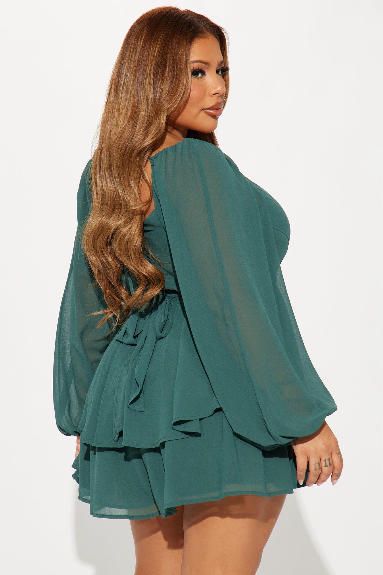 Let's Stay Together Romper - Hunter Product Image