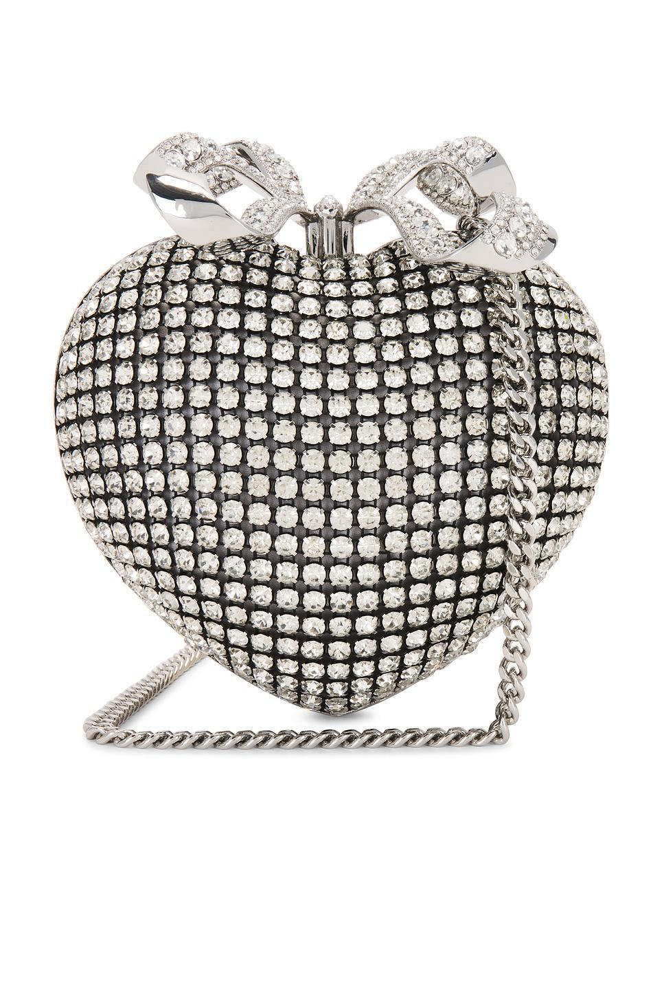 Crystal Heart Clutch self-portrait Product Image