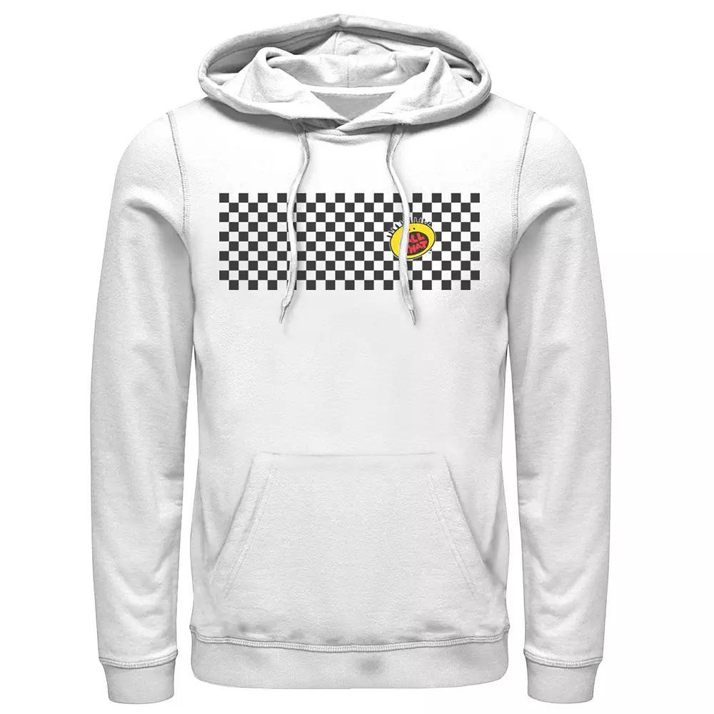 Men's Nickelodeon All That Left Chest Logo Paneled Checkers Hoodie, Size: XXL, White Product Image