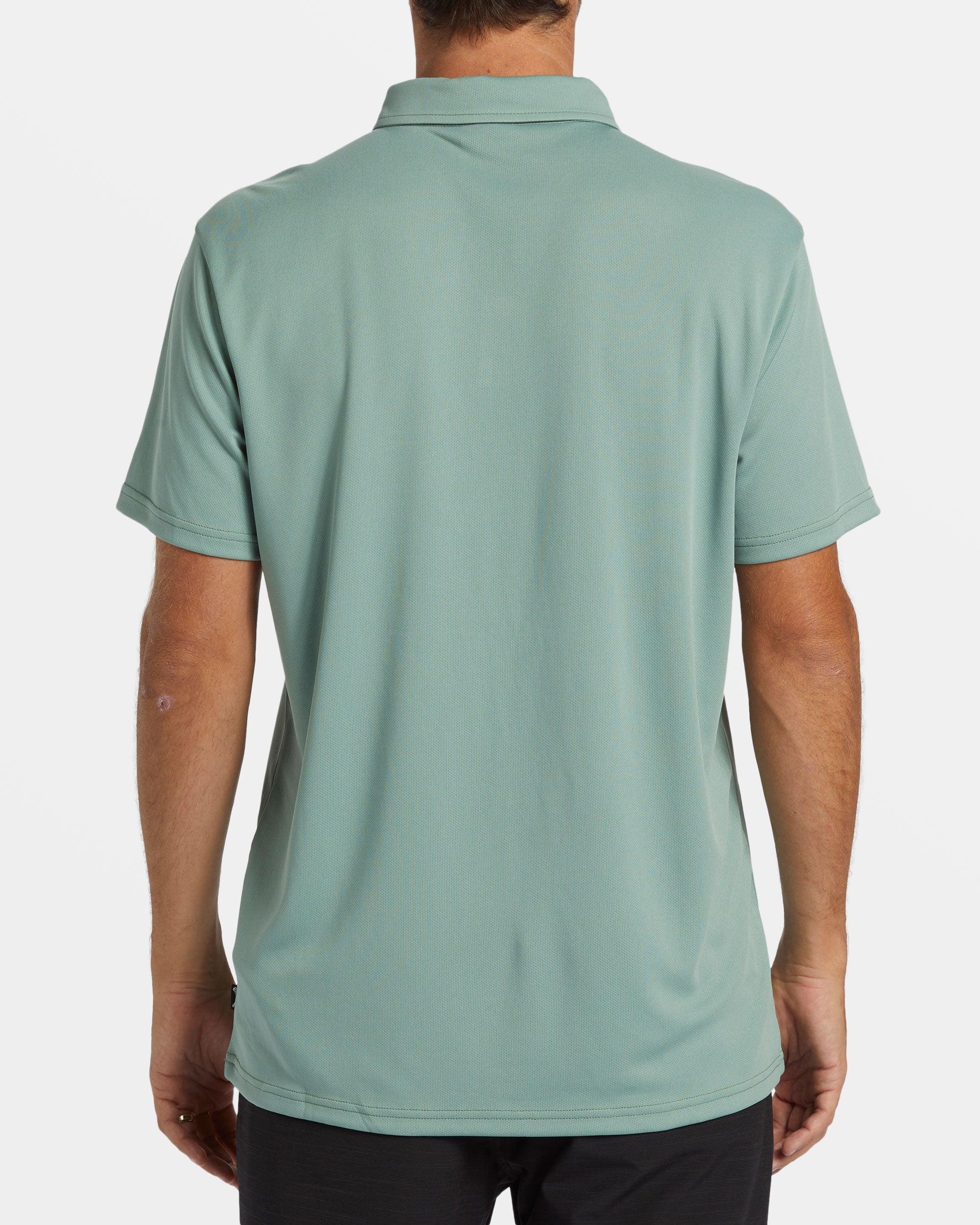 Offshore Short Sleeve Polo T-shirt  - Sage Male Product Image