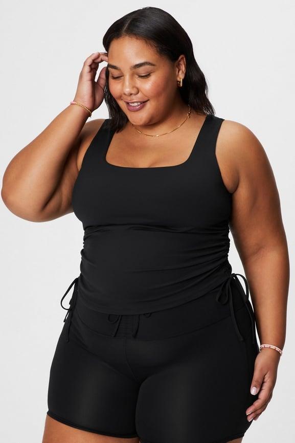 Ruched Built-In Bra Tank Product Image