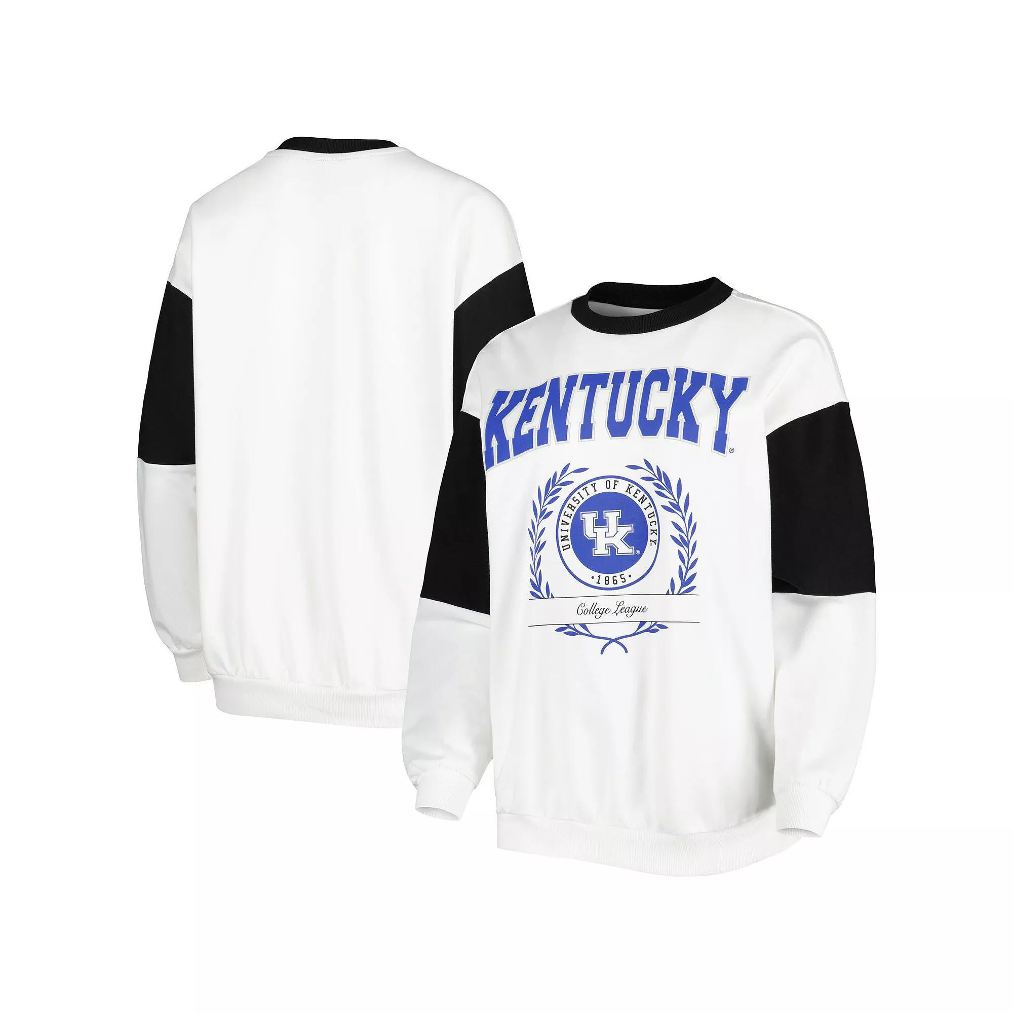 Women's Gameday Couture White Kentucky Wildcats It's A Vibe Dolman Pullover Sweatshirt, Size: XL Product Image