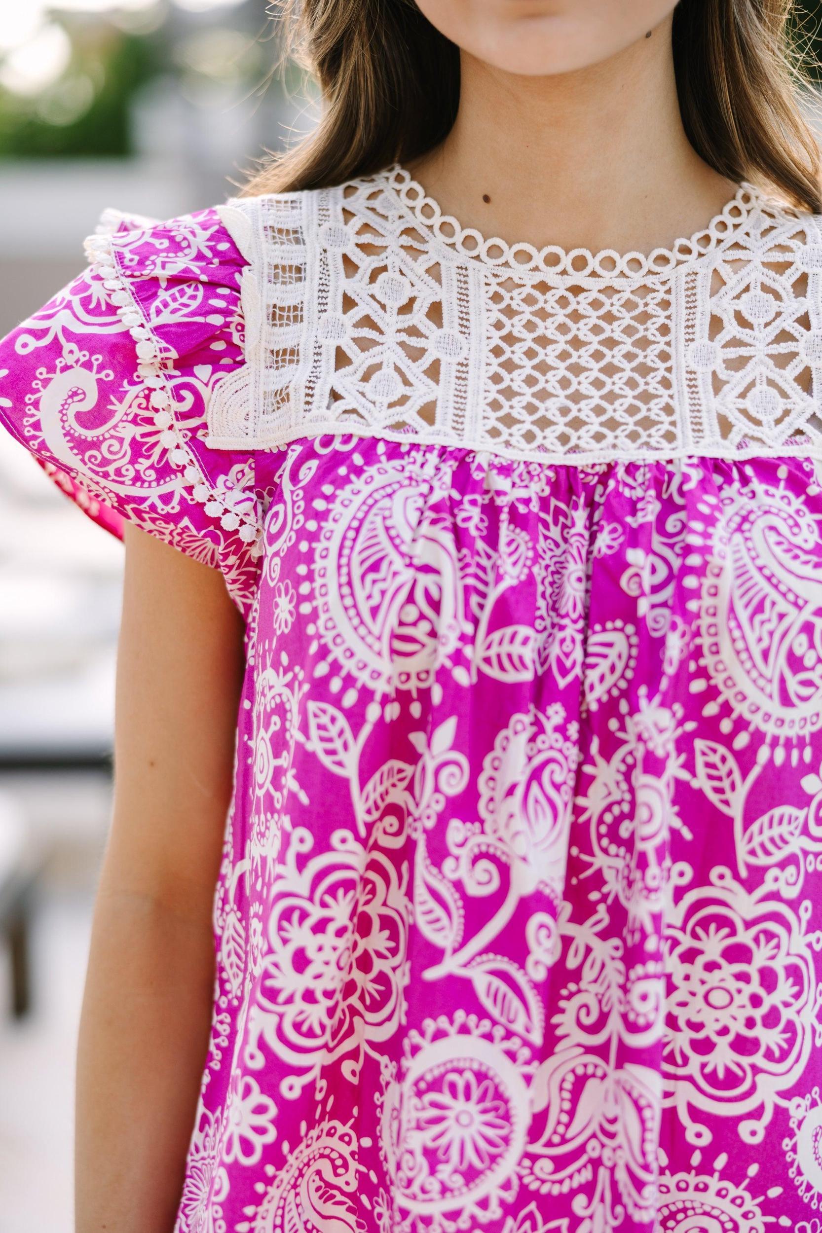 Suits You Well Pink Floral Blouse Female Product Image