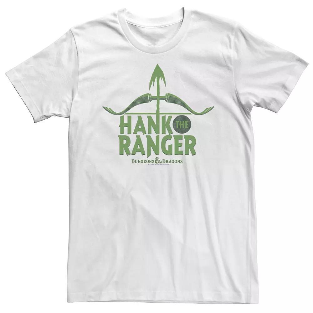 Big & Tall Dungeons & Dragons Hank The Ranger Logo Tee, Men's, Size: 5XL, White Product Image