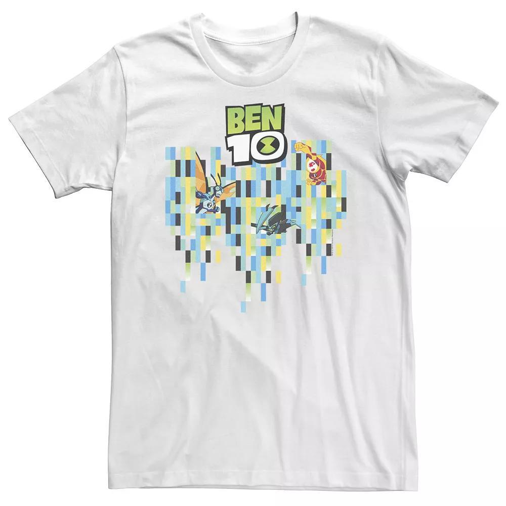 Big & Tall CN Ben 10 Pixel Aliens Tee, Men's, Size: 5XL, White Product Image