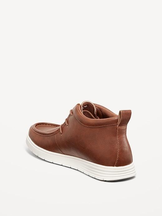 Faux-Leather Deck Boots Product Image