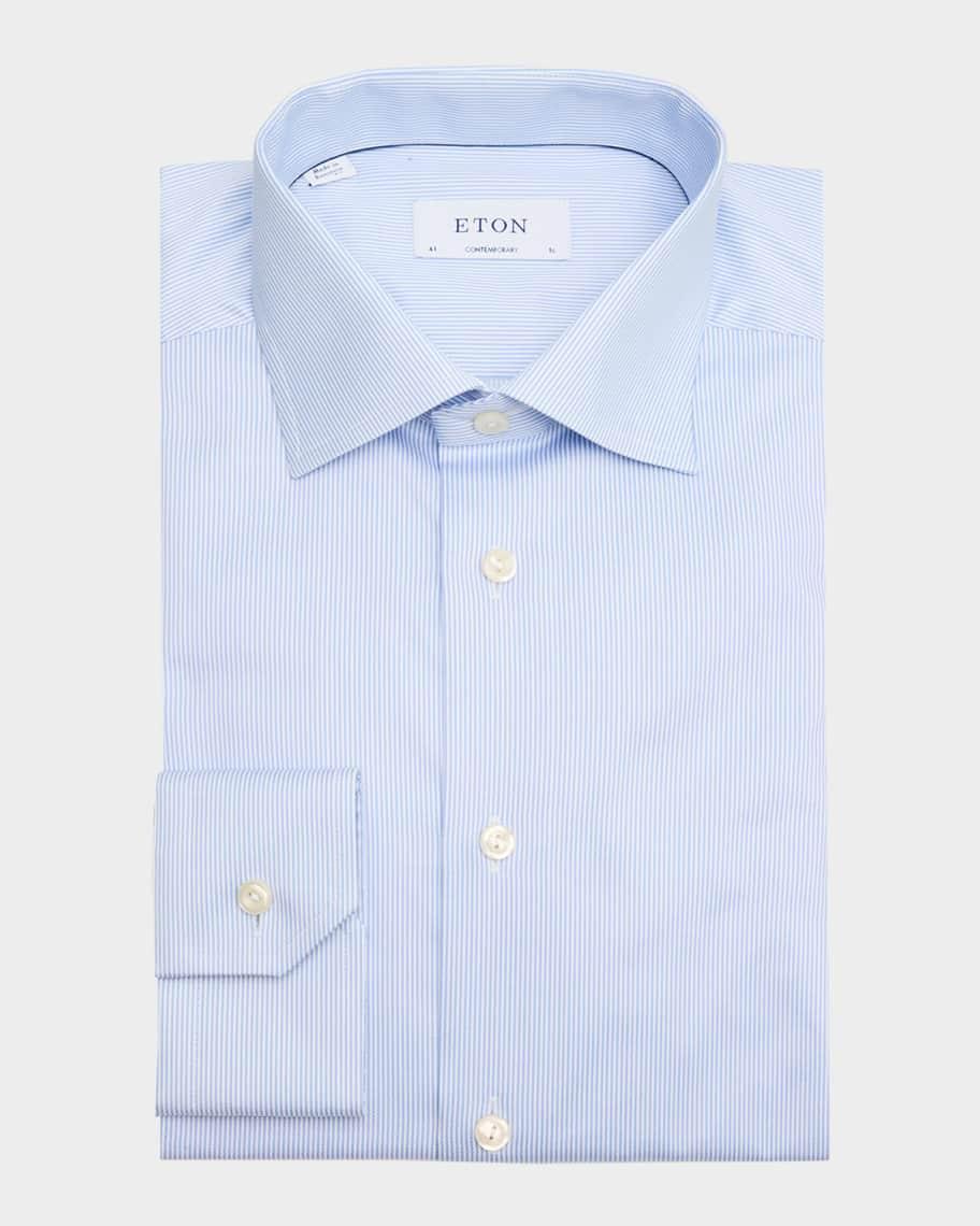 Mens Contemporary-Fit Stripe Dress Shirt Product Image