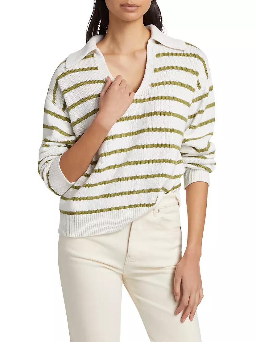 Murphy Stripe Cotton-Cashmere Sweater Product Image