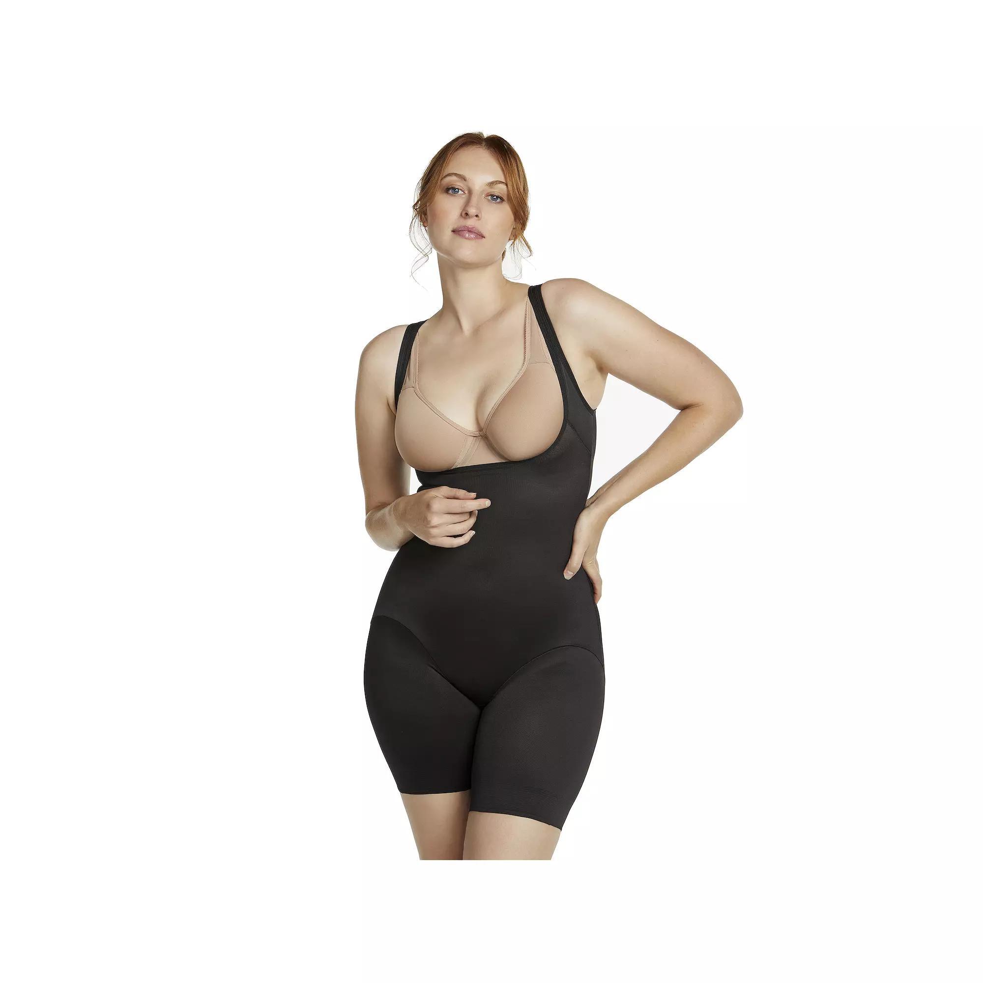 Naomi & Nicole Firm Control Shapewear Unbelievable Comfort Thigh Slimming Torsette Bodysuit 7071, Womens Product Image