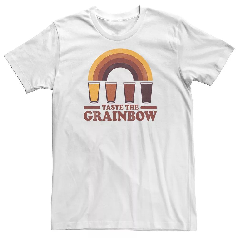 Big & Tall Taste The Grainbow Beer Tee, Men's, Size: 3XL Tall, White Product Image