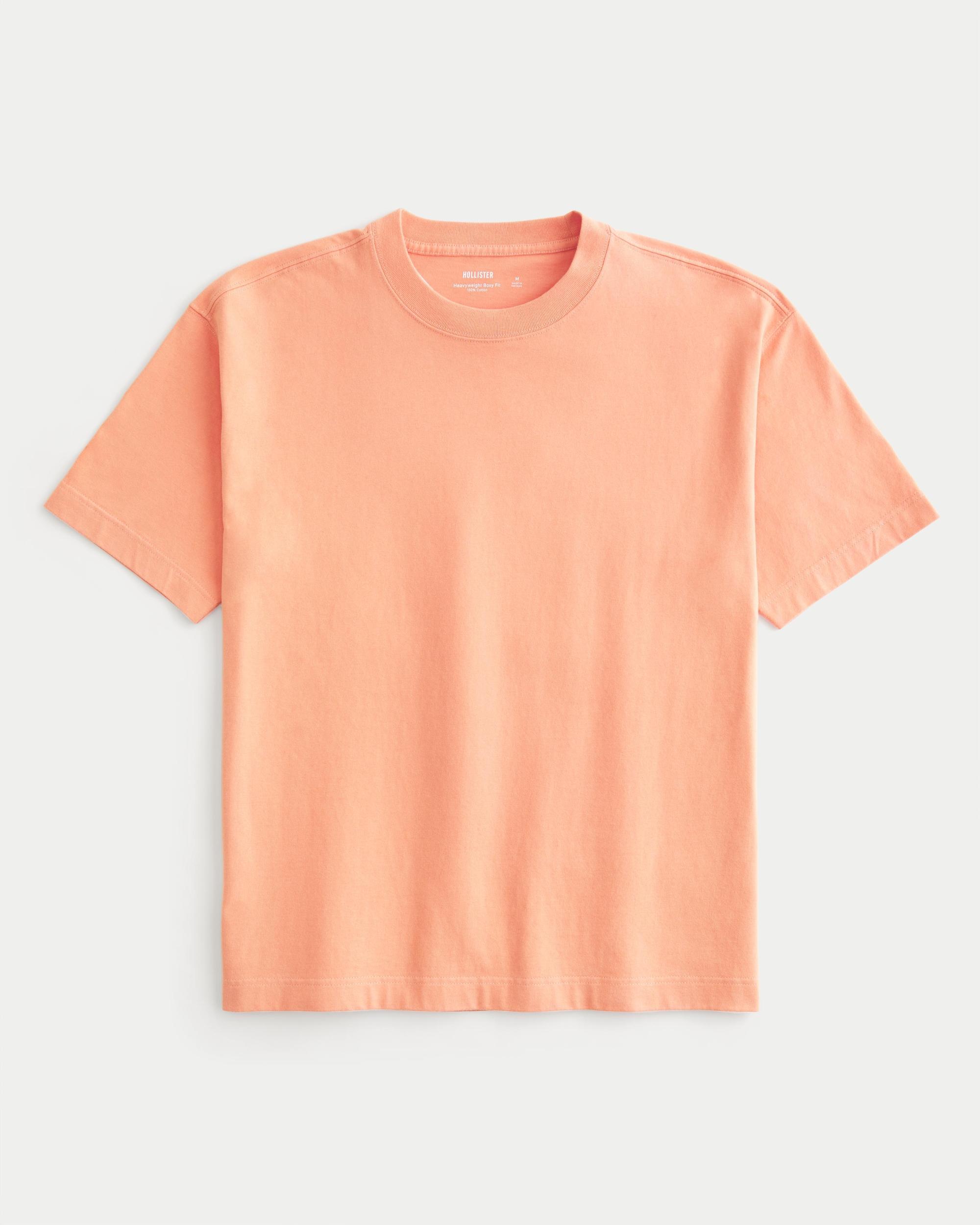 Boxy Heavyweight Washed Crew T-Shirt Product Image