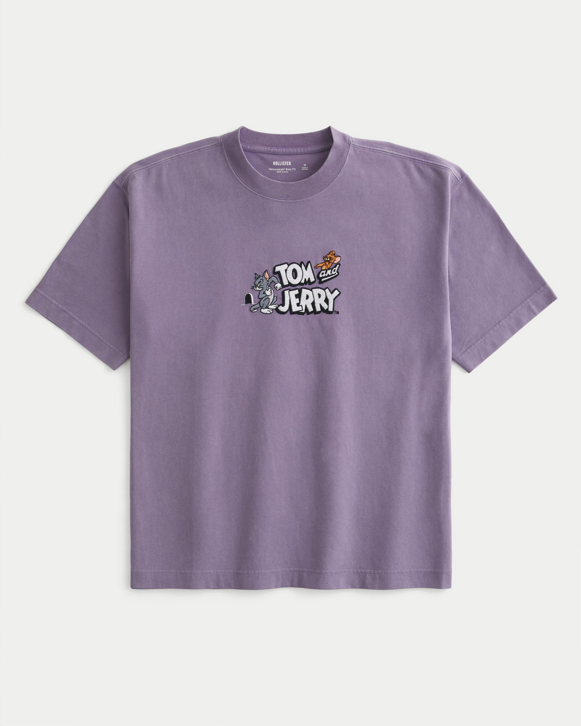 Boxy Heavyweight Tom and Jerry Graphic Tee Product Image