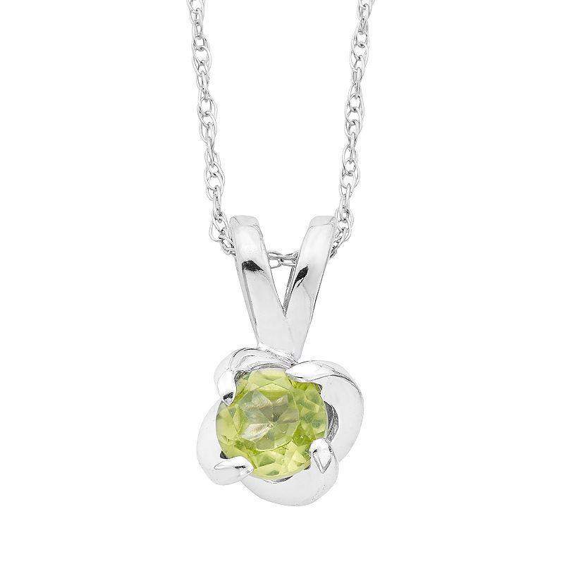 Boston Bay Diamonds Sterling Silver Birthstone Swirl Pendant Necklace, Women's, Size: 18", Purple Product Image