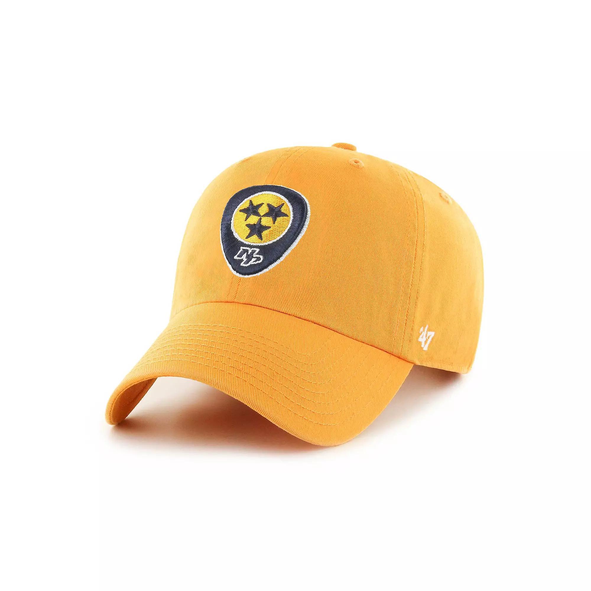 Men's '47 Gold Nashville Predators Alternate Clean Up Adjustable Hat, Pdt Gold Product Image