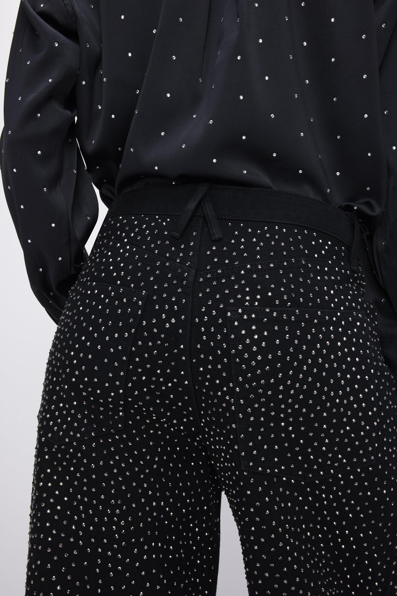 GOOD EASE RELAXED SPARKLE JEANS | BLACK323 Product Image