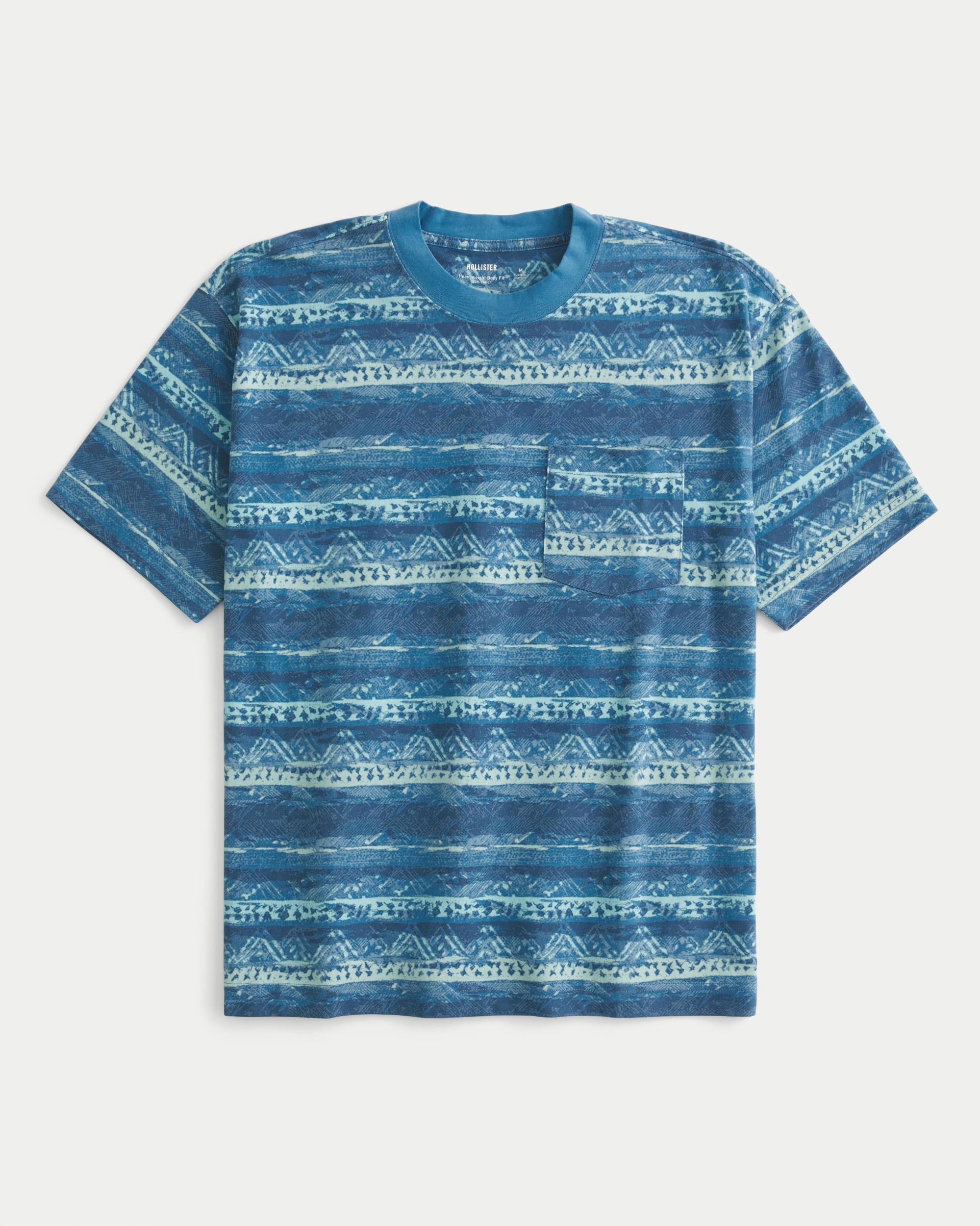 Boxy Heavyweight Pattern Crew T-Shirt Product Image
