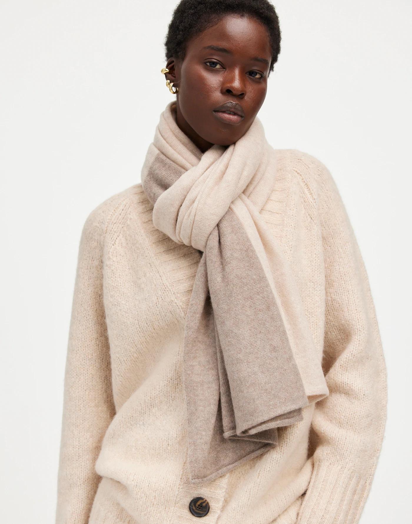 Colorblock Cashmere Scarf Product Image