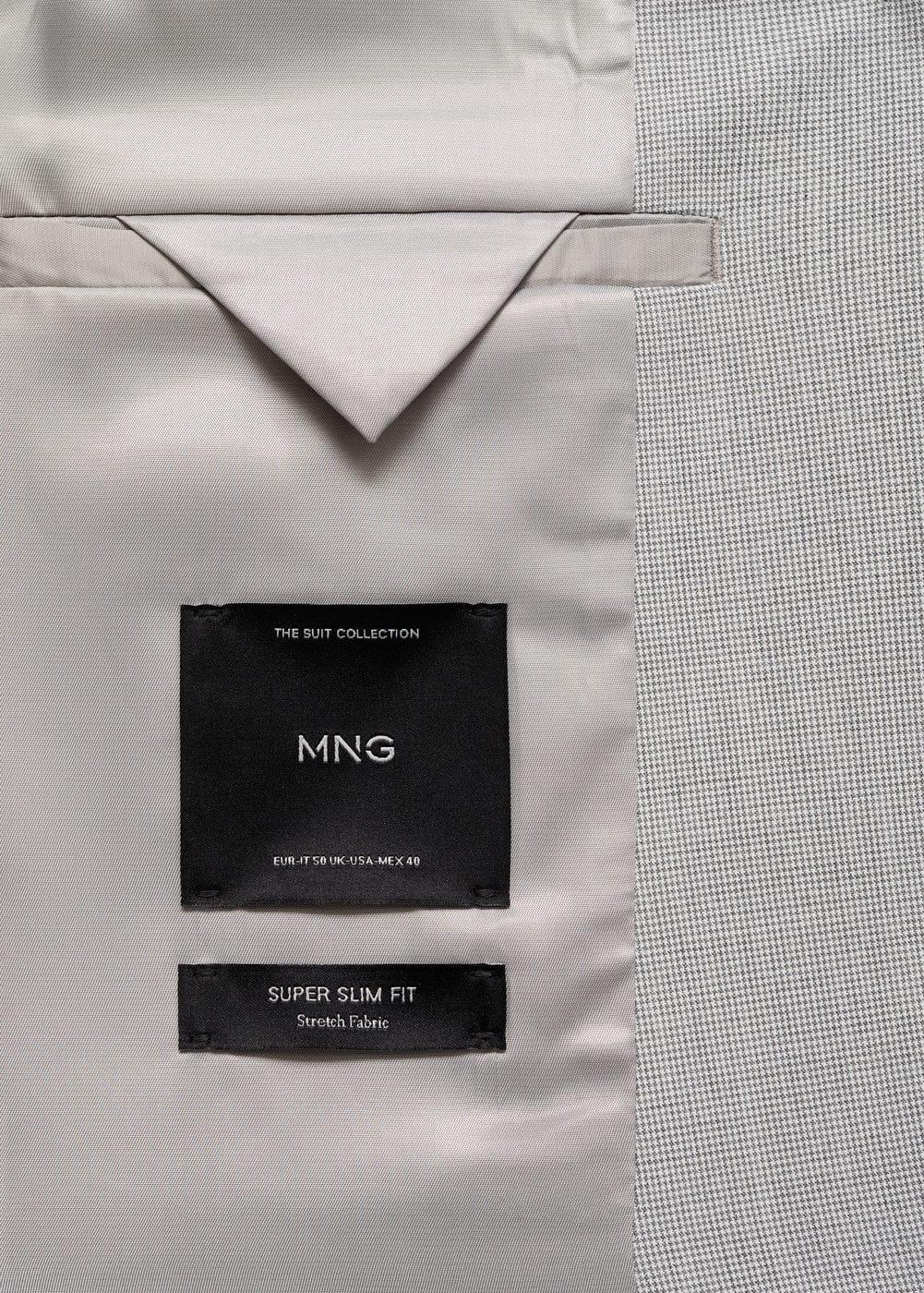Super slim-fit suit jacket in stretch fabric - Men | MANGO USA Product Image