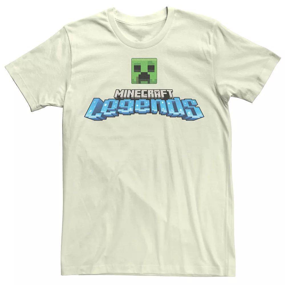 Men's Minecraft Legends Logo Graphic Tee, Size: Medium, Natural Product Image