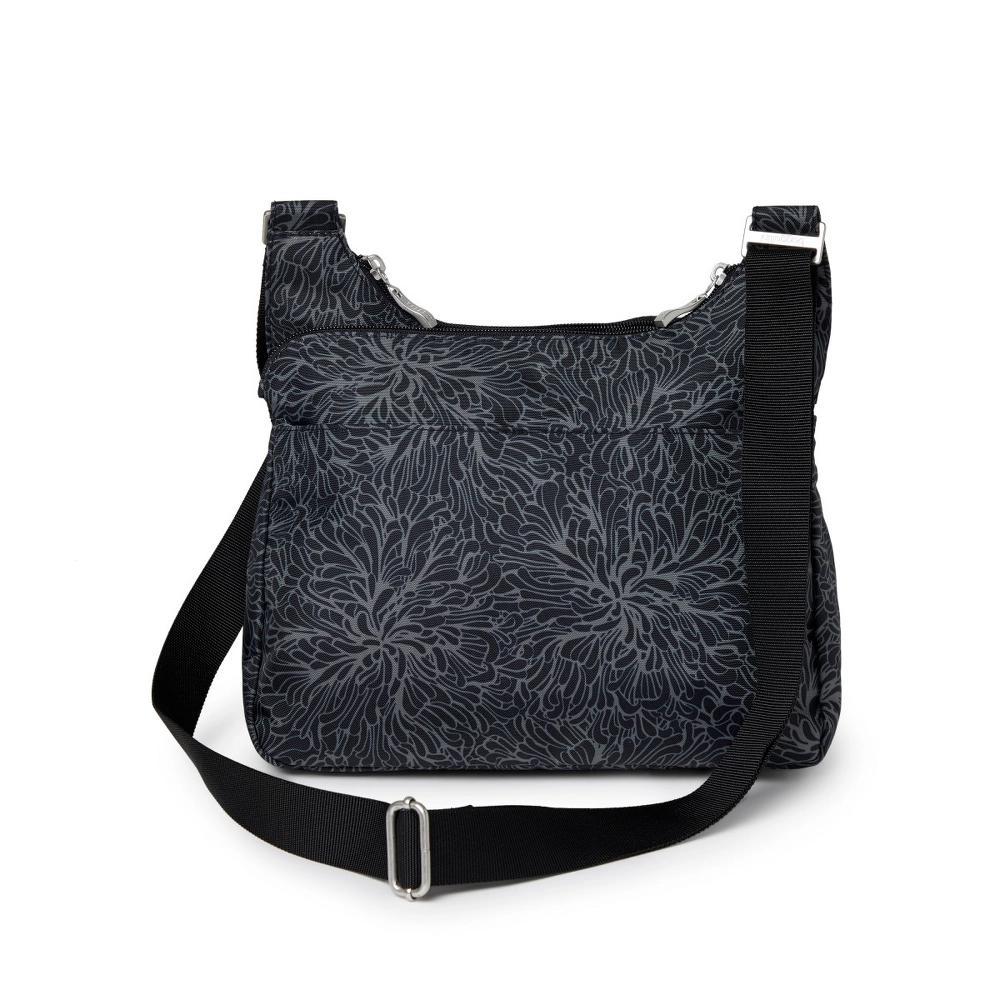 Womens Baggallini Cross Over Crossbody Bag with RFID Blocking Wristlet, Grey Product Image