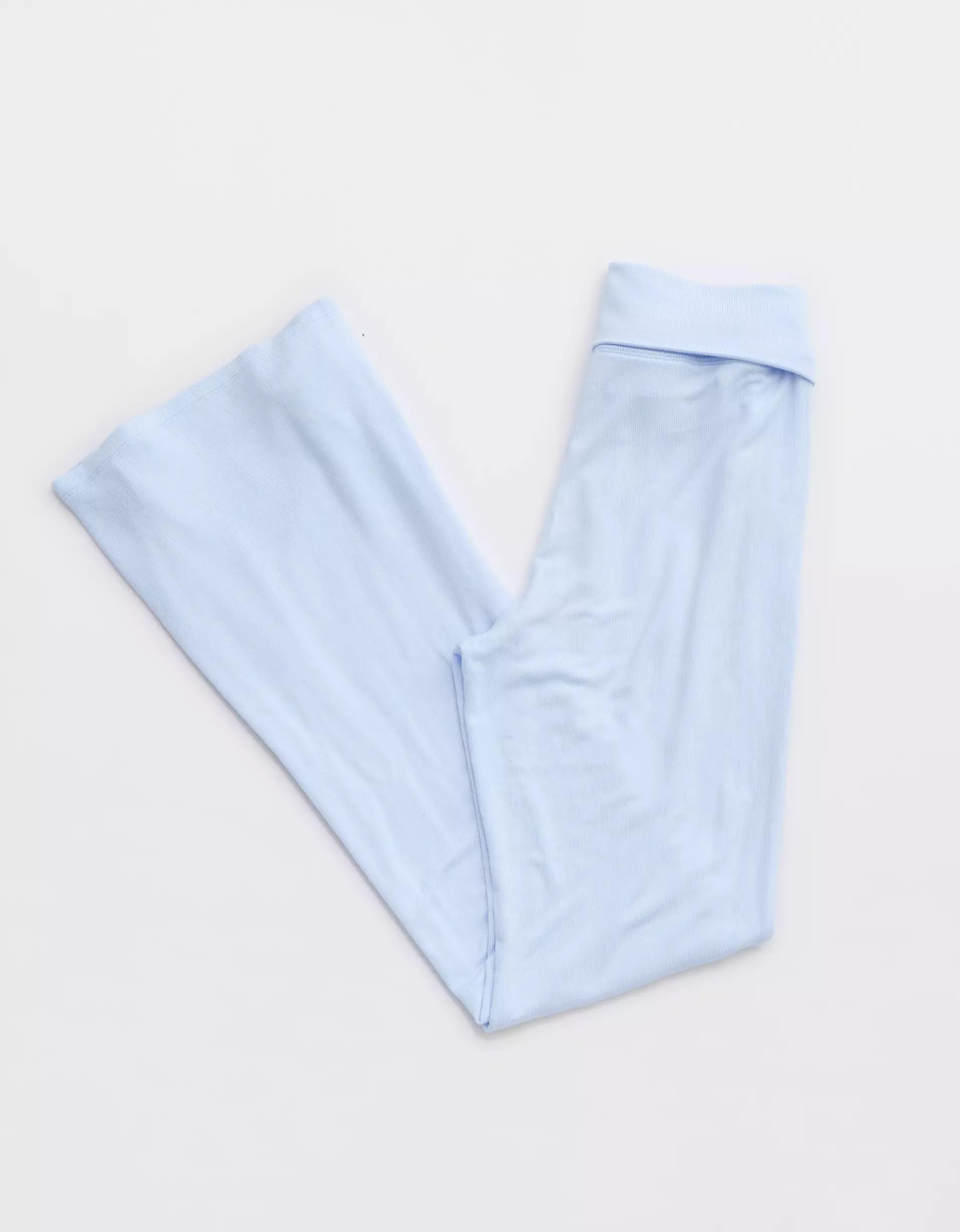 Aerie Let's Bounce Foldover Bootcut PJ Pant Product Image
