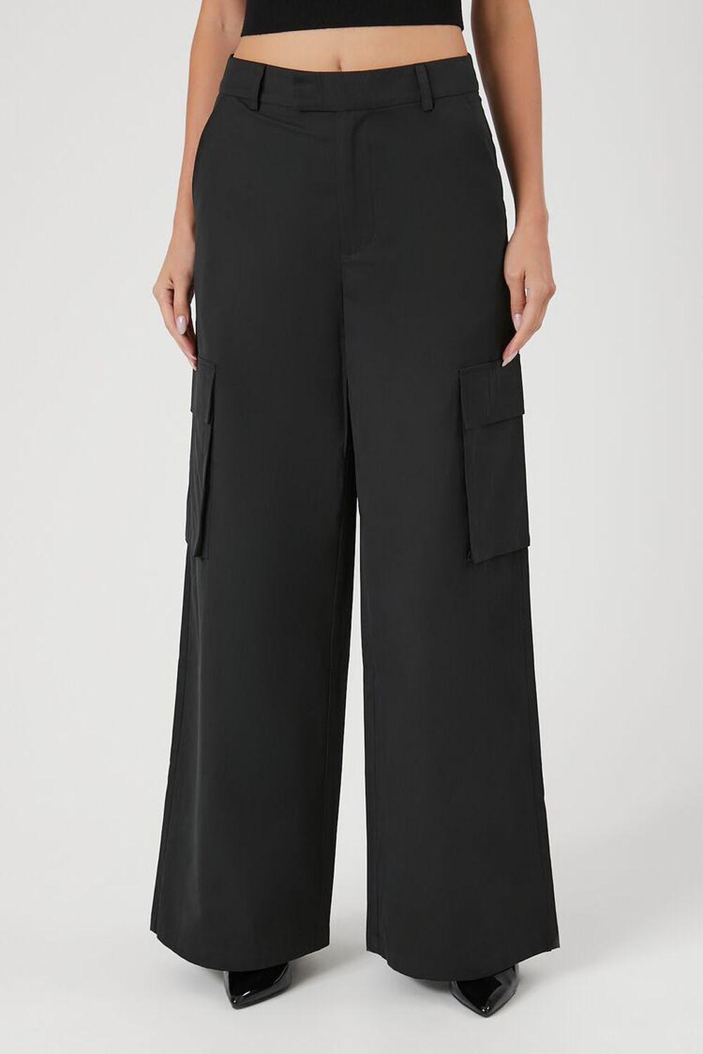 Wide-Leg Cargo Pants | Forever 21 Product Image