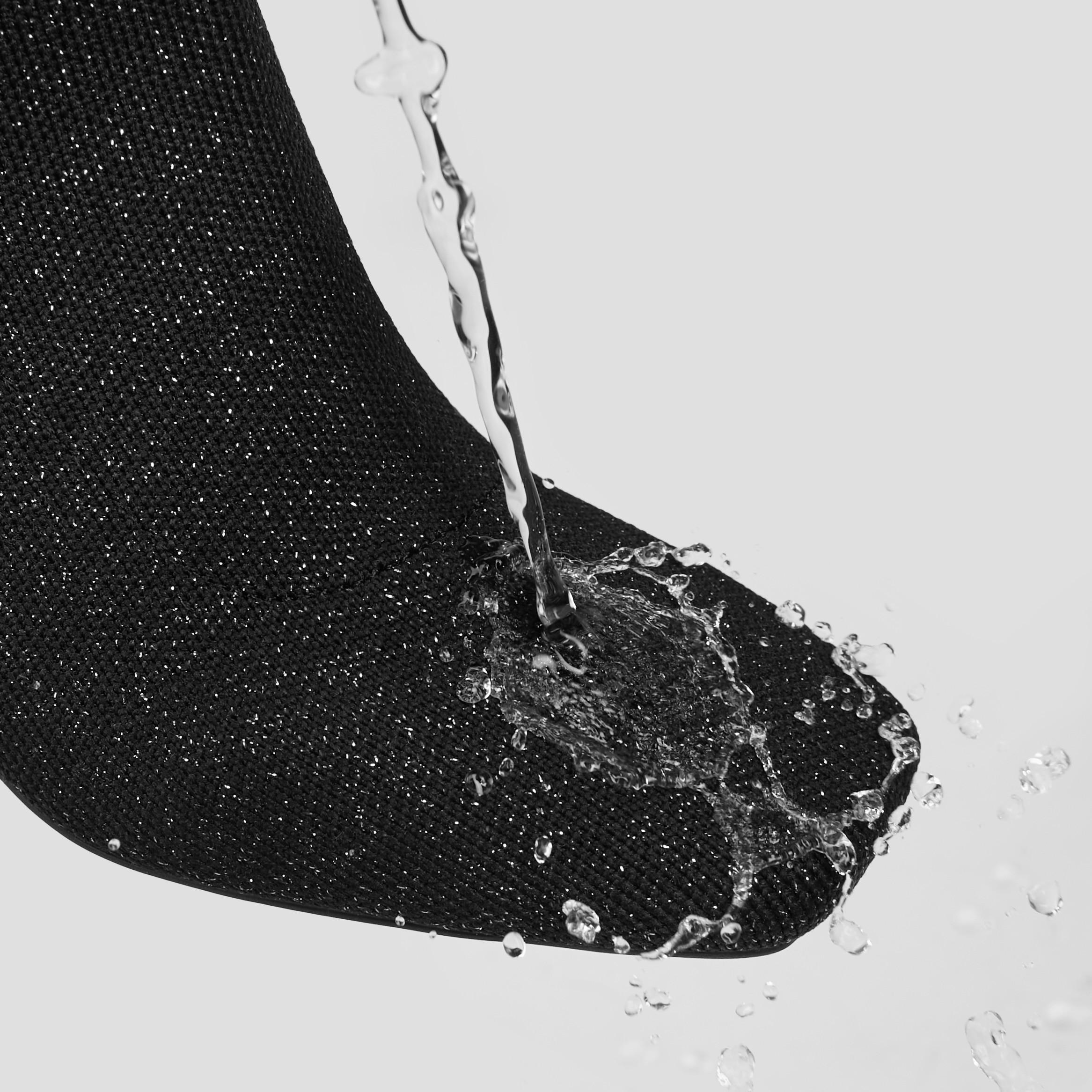 Square-Toe Water-Repellent Zipper Boots (Micaela) Product Image