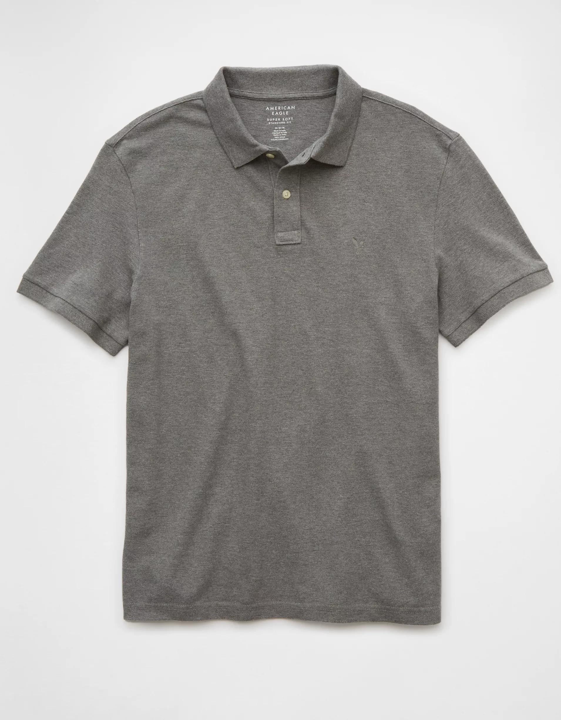 AE Lived-In Pique Polo Shirt Product Image