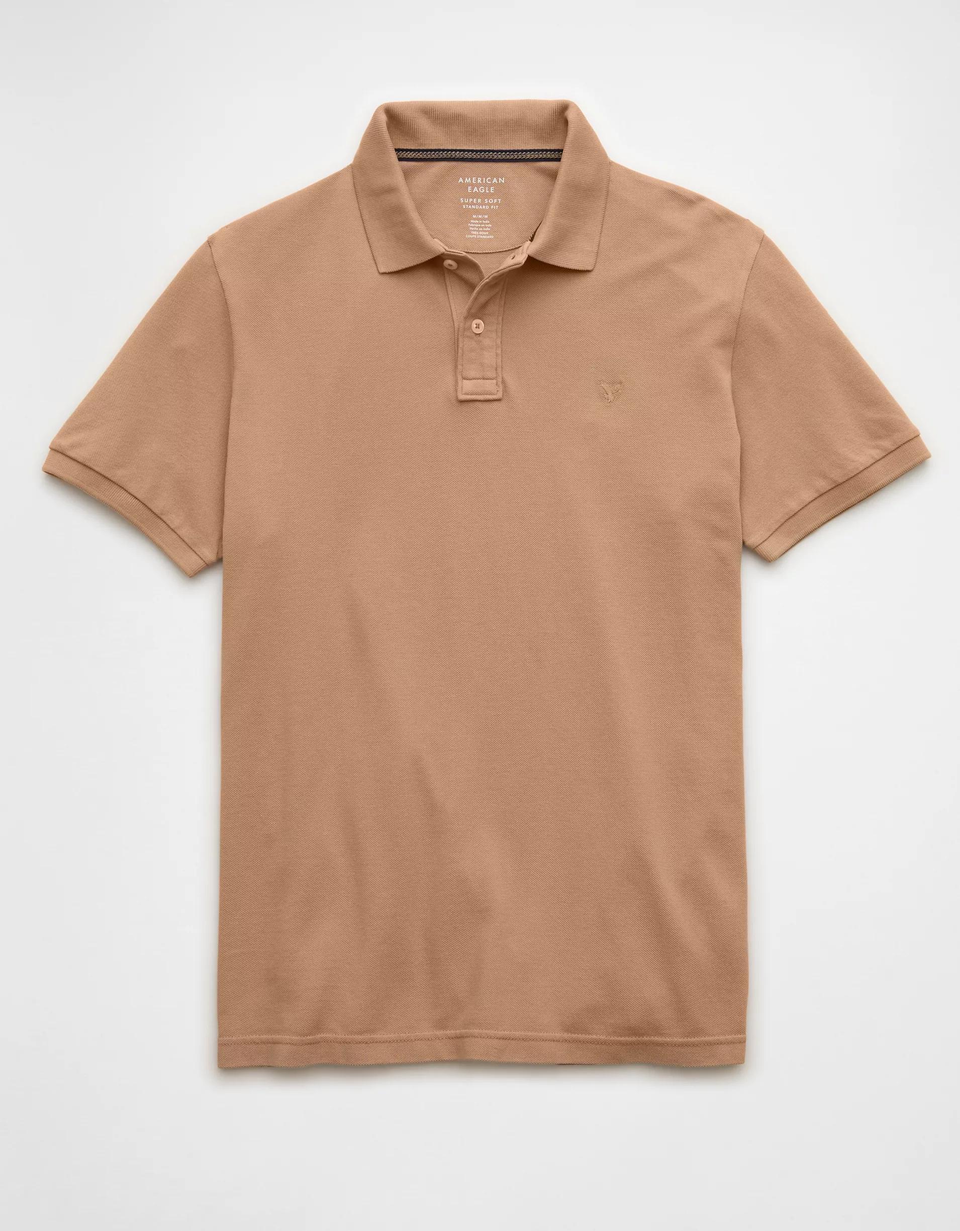 AE Lived-In Pique Polo Shirt Product Image
