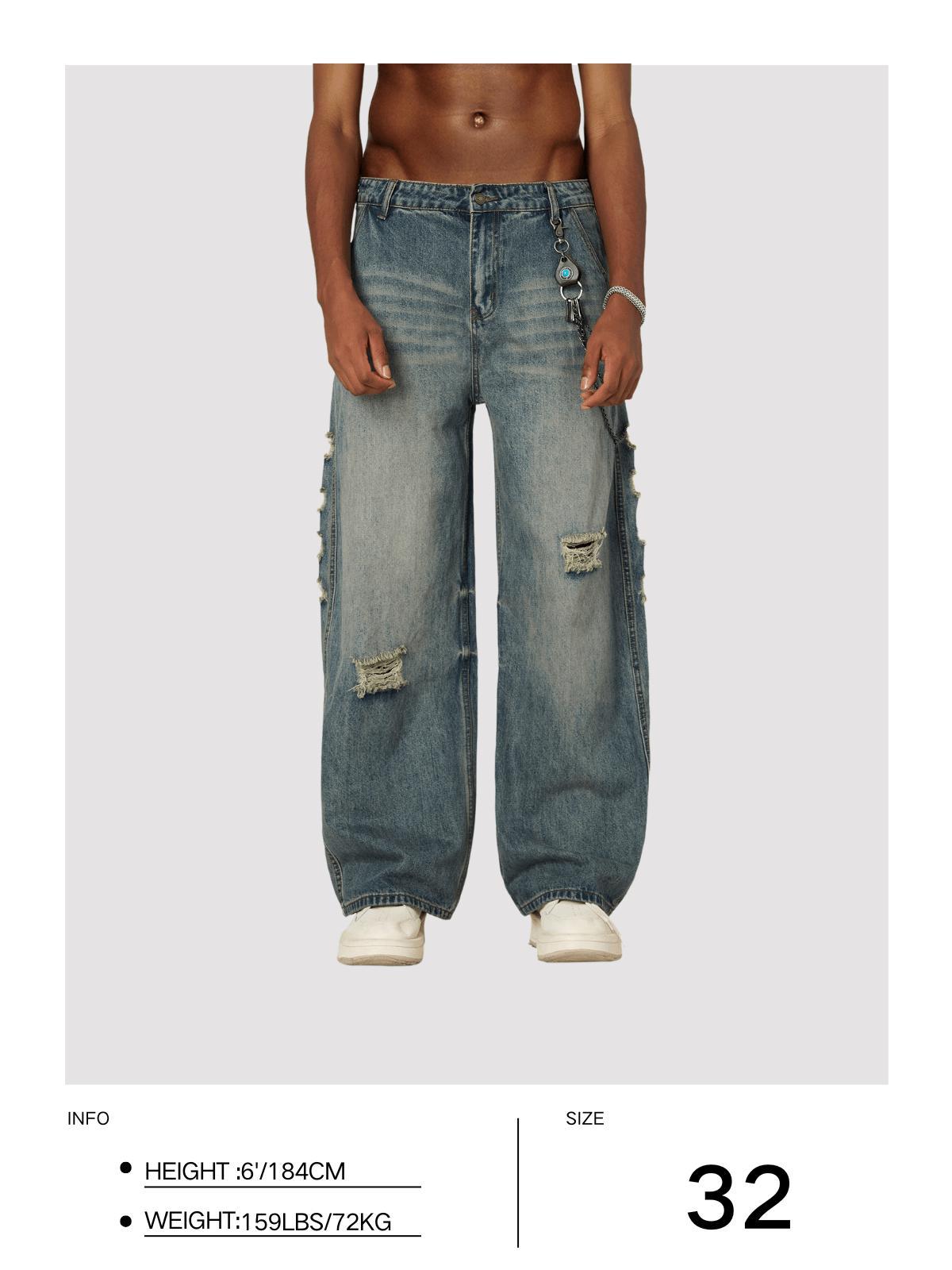 Aelfric Eden Distressed Baggy Jeans Product Image