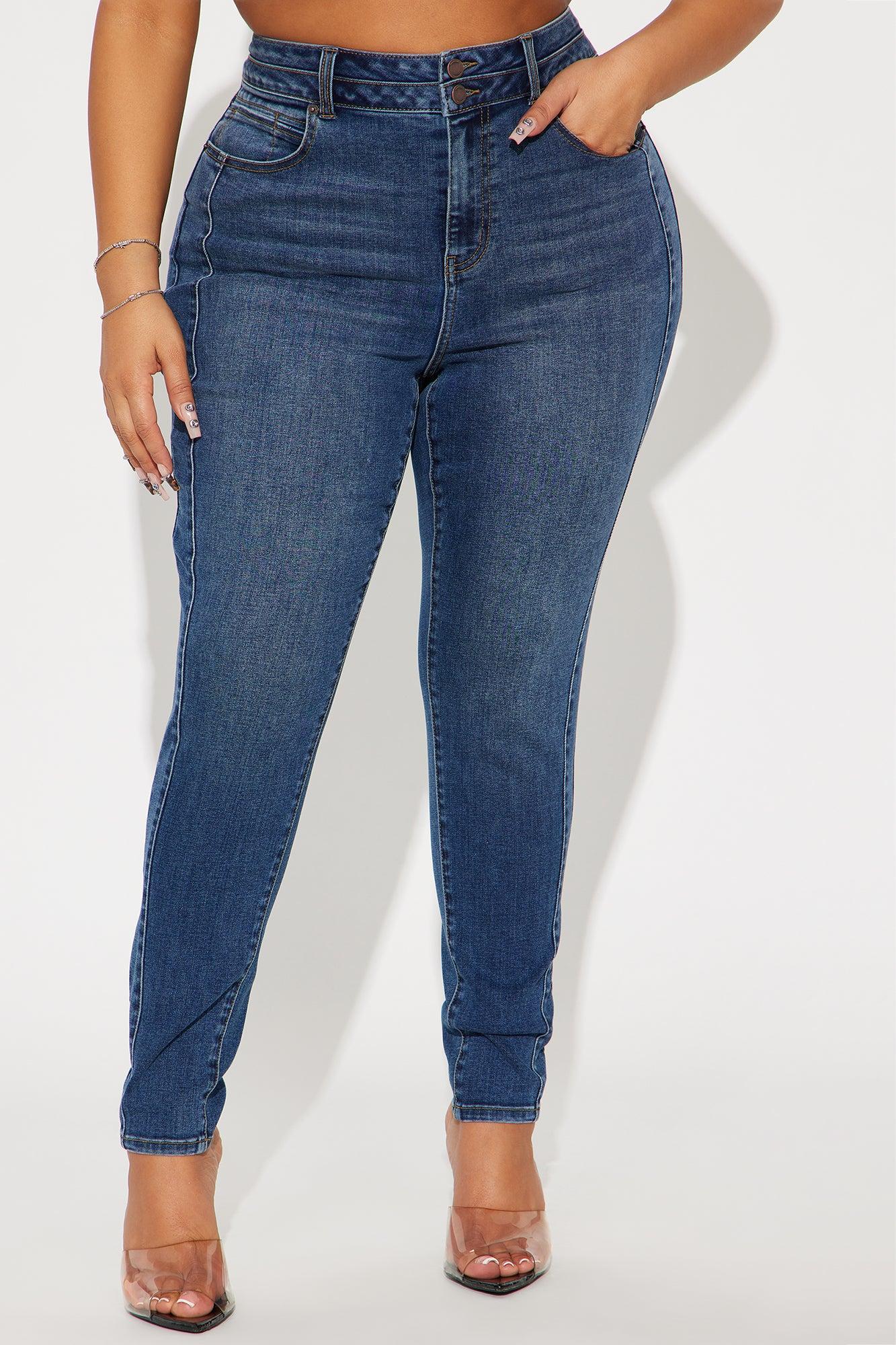 Adenna Stretch Skinny Jeans - Dark Wash Product Image