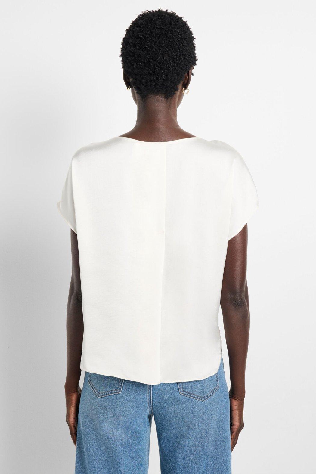 Day Gloss Woven Tee - Classic Cream Product Image