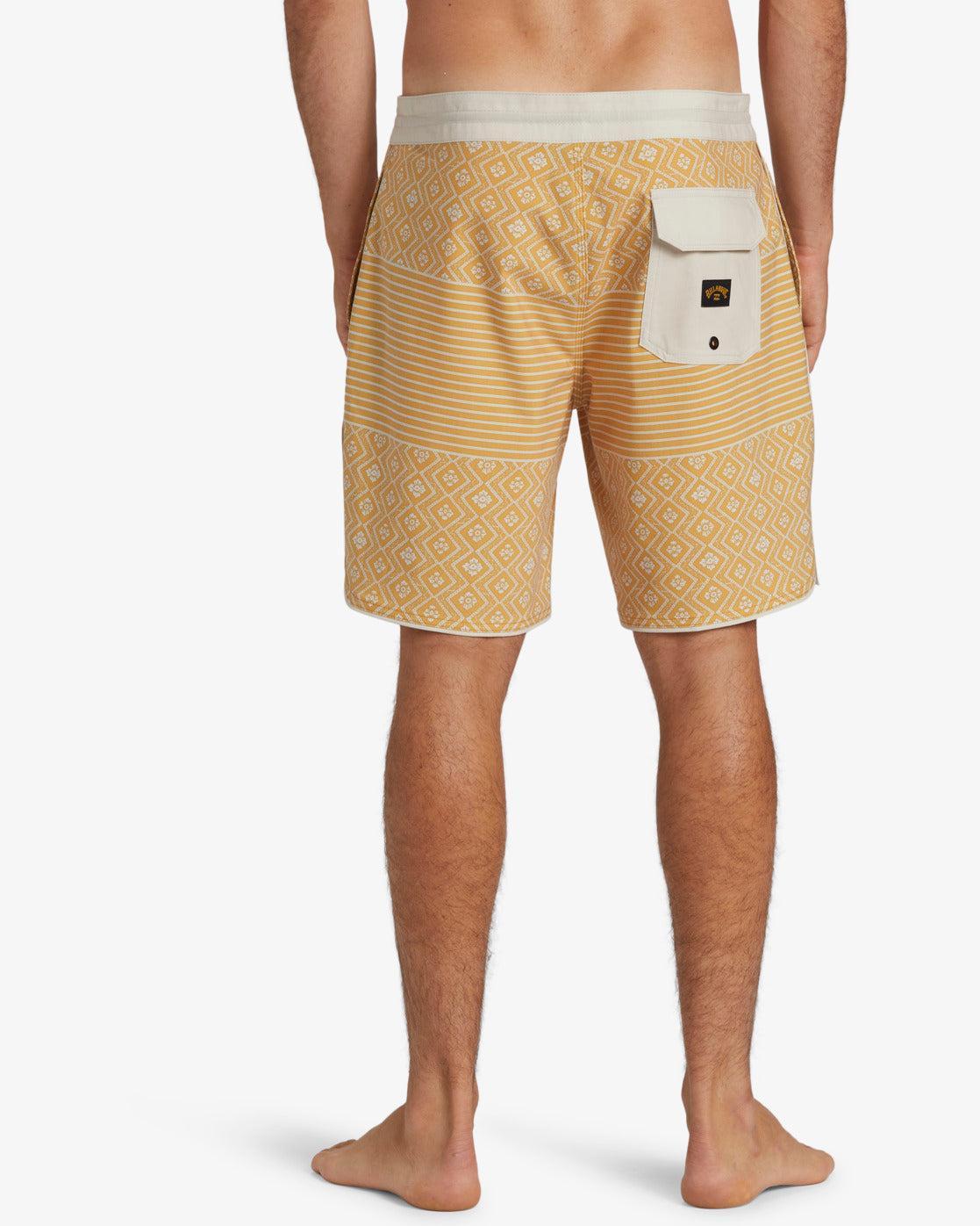 73 Lo Tide 18" Boardshorts - Mustard Male Product Image