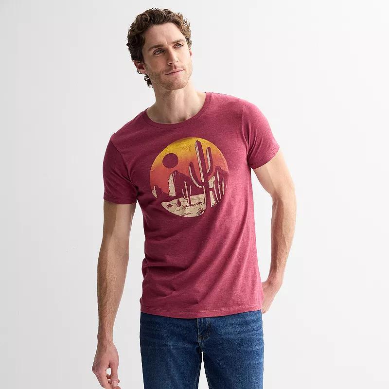 Men's Desert Dunes Graphic Tee, Size: Medium, Red Product Image