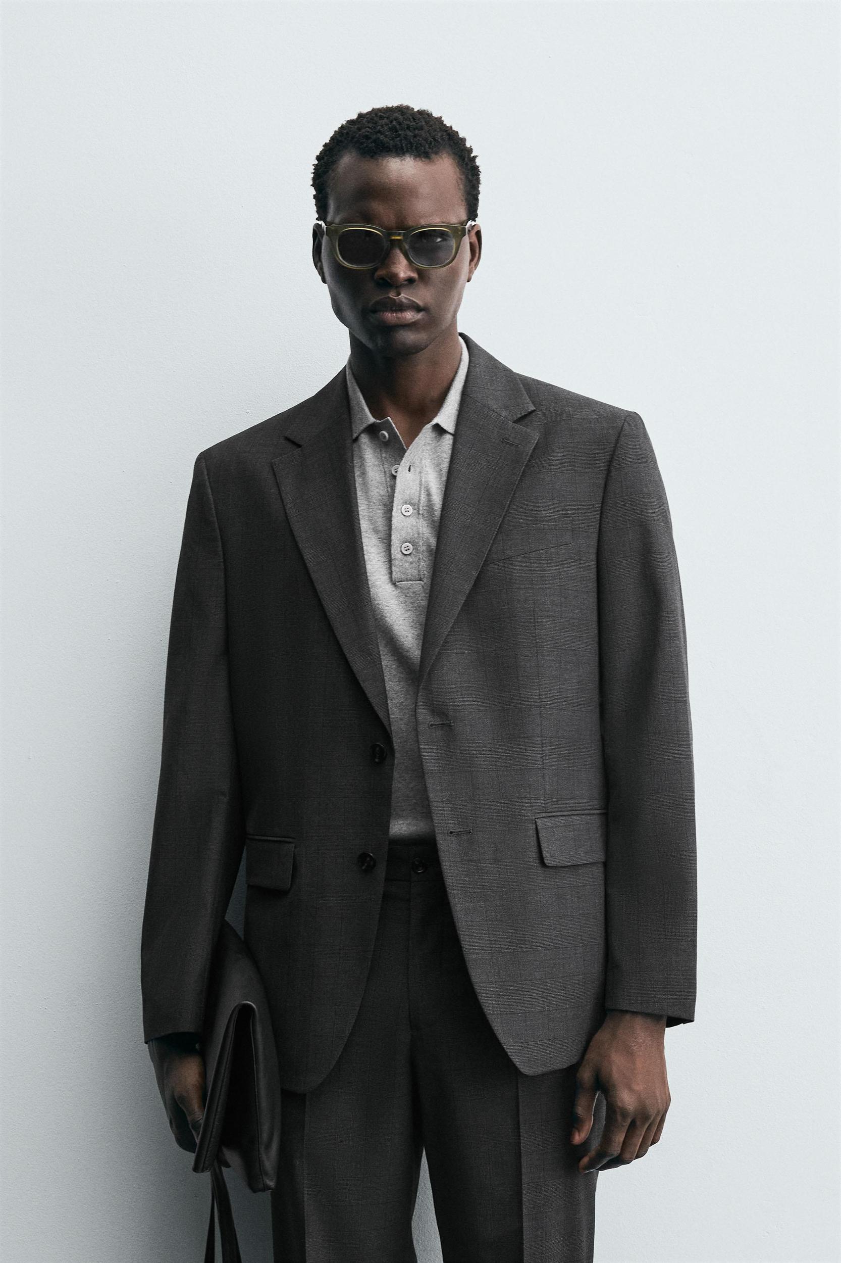 PLAID SUIT BLAZER Product Image