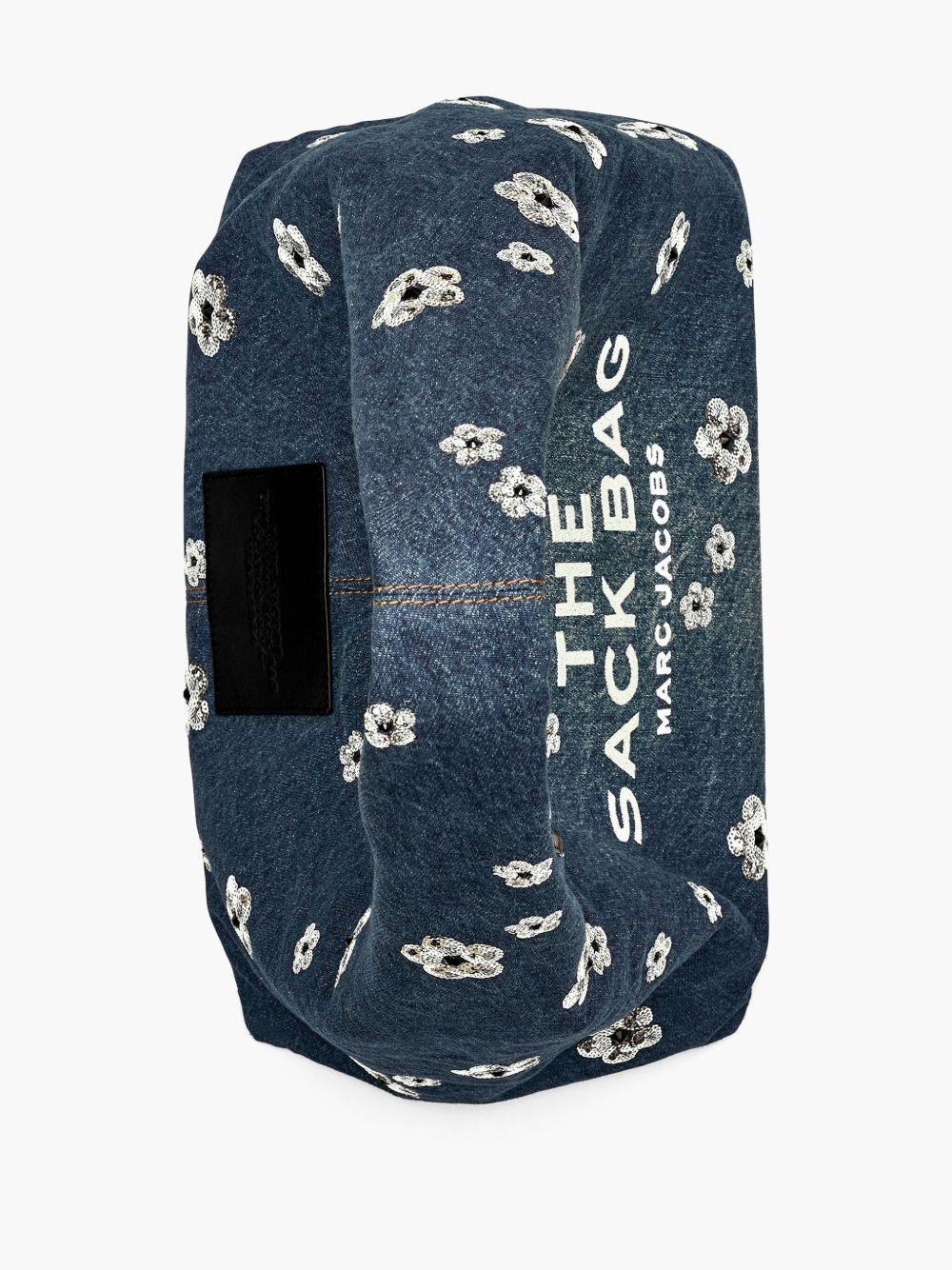 The Sequin Daisy Denim Sack tote bag Product Image