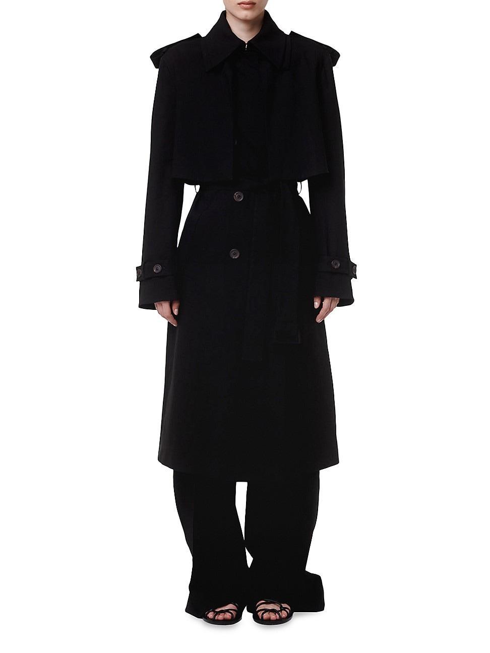 Womens Convertible Trench Coat Product Image