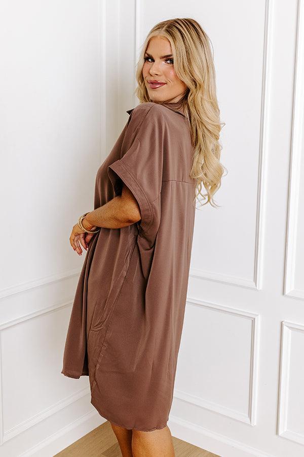 Effortless Radiance Shift Dress in Hazelnut Curves Product Image