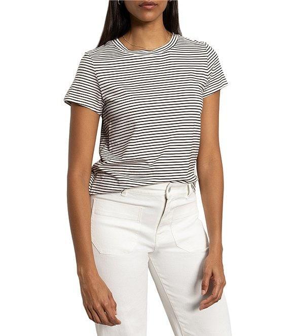 Sanctuary The Perfect Tee Stripe Crew Neck Knit Top Product Image