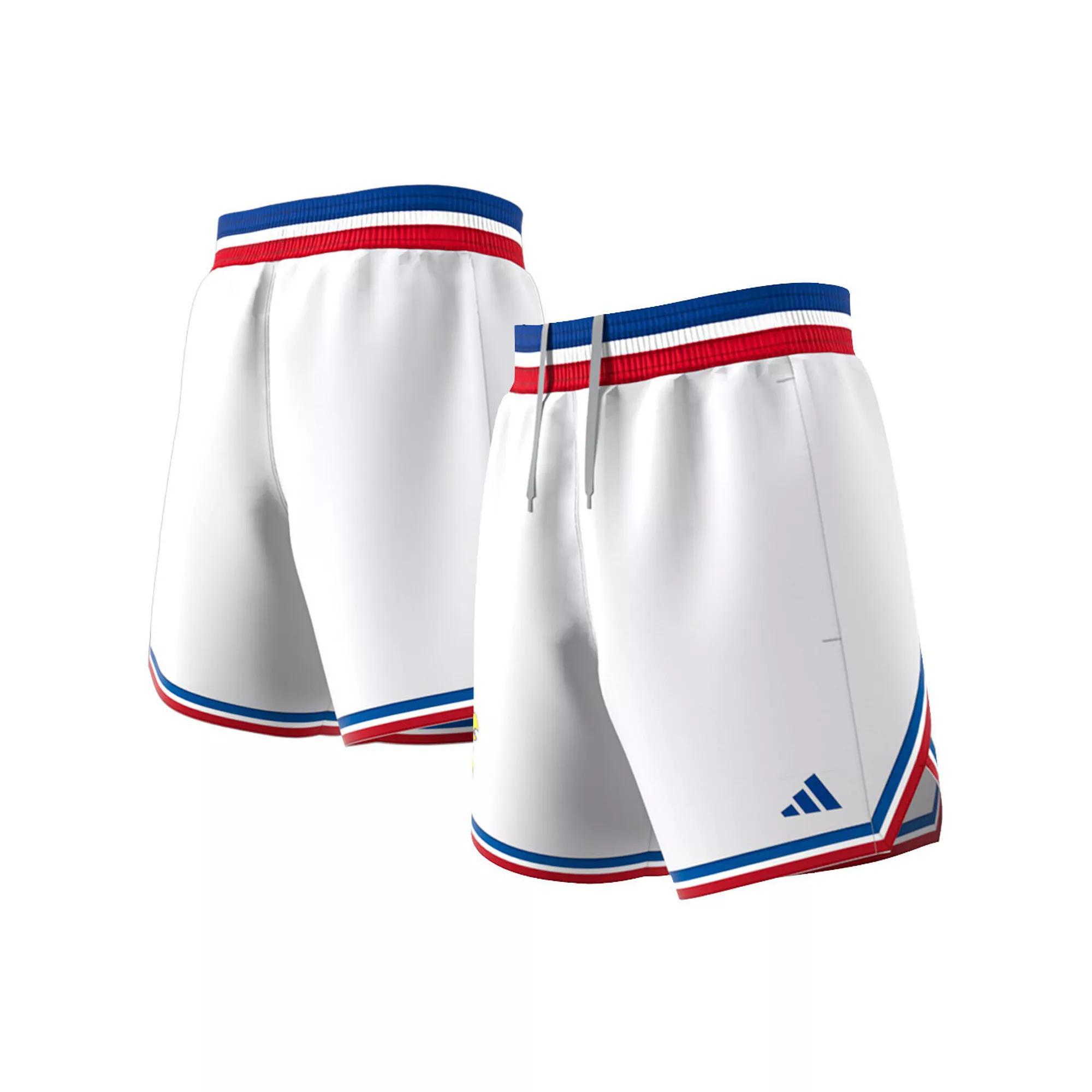 Men's adidas White Kansas Jayhawks Swingman Replica Basketball Shorts, Size: Small Product Image